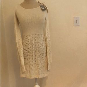 NWTAnthropologie cream dress